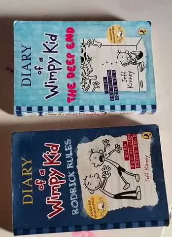 Diary of a Wimpy Kid set — The Deep End  Rodrick Rules (2 books)