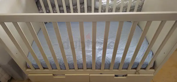 Ikea Baby cot with 2 drawers storage