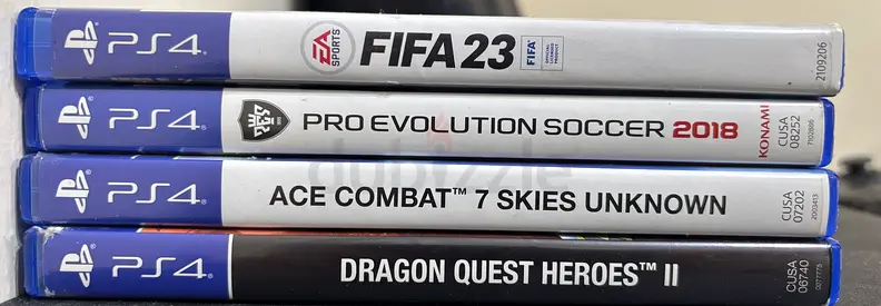 PS4 Games : FIFA 23, PES 2018, Ace Combat 7, Dragon Quest Heroes II