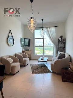Luxury 2-bedroom apartment for sale in Al Nuaimiya 3, City Tower, balcony with view of Ruler’s Pal
