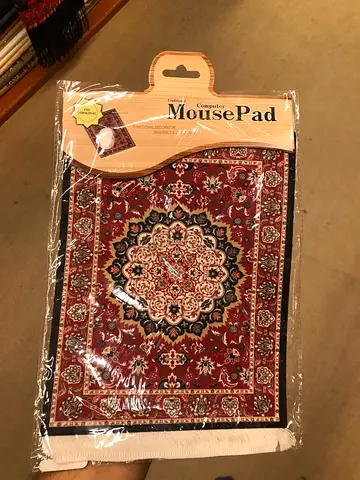 Persian rug-style mouse pad — new in packaging