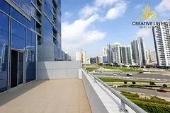 Big terrace/"Family-Only 1BHK in Al Mamzar Building | Chiller Free with Full Amenities"