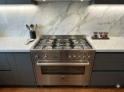 Bertazzoni latest model gass/electric 5 burner top gass oven electric 90x60 cooking range by hws