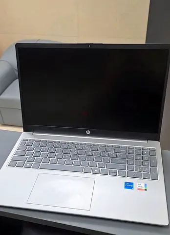 My HP 15.6-inch laptop (Intel Core, silver) with numeric keypad
