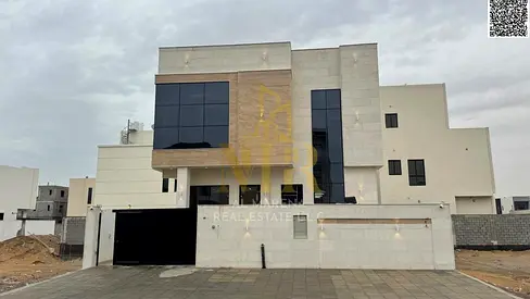Villa in Al Helio, price including registration and ownership fees, on the main street, ready to live in, in the most prestigious areas of Ajman, free