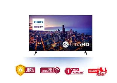 Philips 75 Inch Brand New 6000 Series 4K Ultra HD LED Roku TV 75PUL6645 - Warranty - Free Delivery