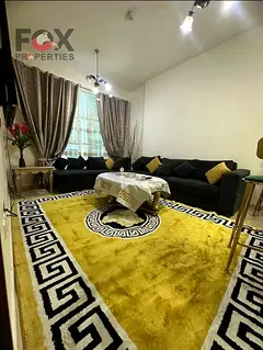 Furnished 1-bedroom apartment for sale in City Tower, balcony with nice view, American kitchen, park