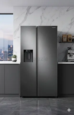 Samsung latest model side by side refrigerator with water depanser and ice maker by HTC