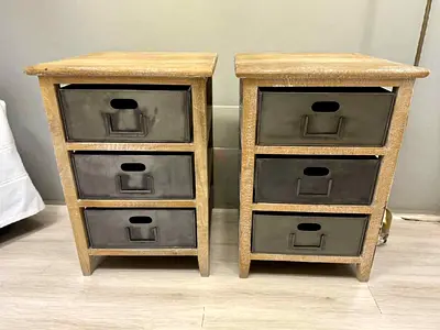 Chic Nightstands with Elegant Finish