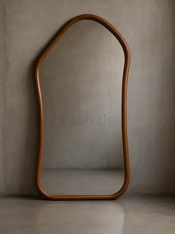 Wooden Frame Irregular Full Frame Mirror 180cm x 110cm