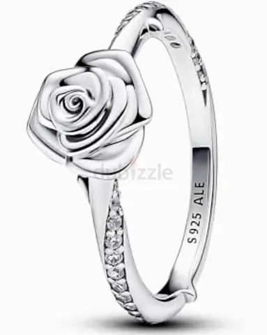 Sterling Silver Rose Ring