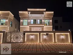 Villa for sale at ajman| al helio2 area| 4 master rooms, majlis, 2 hall, maid room, central A\C| fre