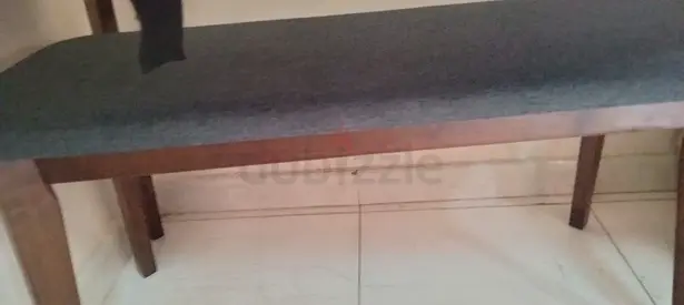 Dinning table with two chairs and one bench