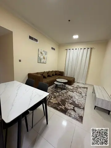 شقة غرفة وصالة مفروشة للايجار الشهري في عجمان - المويهات 2 بالقرب من دوار السفينة | فرش أنيق و مرتب | شامل الفواتير و الانترنت