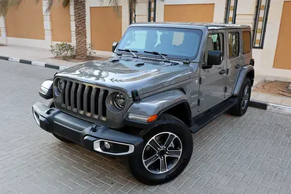 JEEP WRANGLER SAHARA UNLIMITED PLUS - GCC SPECS - UNDER WARRANTY / SERVICE CONTRACT - ACCIDENT FREE