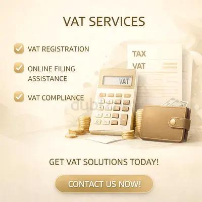 We provide complete VAT services including registration, filing assistance, bookkeeping
