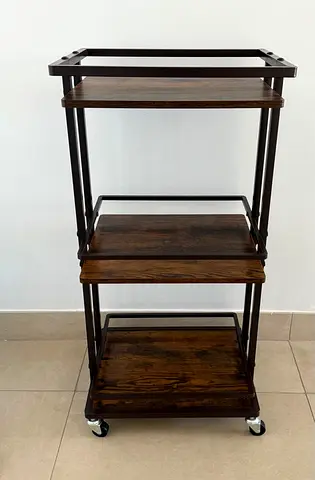 My Wooden 3-Tier Rolling Kitchen/Bar Cart — Good Condition
