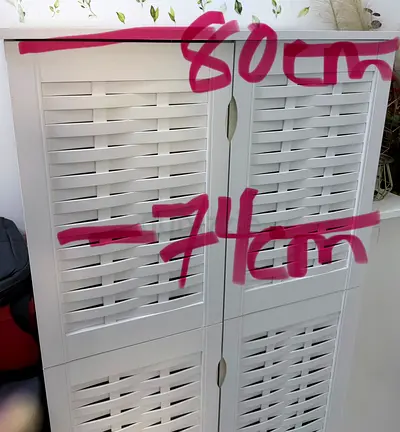 Stylish White Storage Cabinet