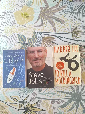 Set of 3 books — To Kill a Mockingbird, Life of Pi  Steve Jobs (used)