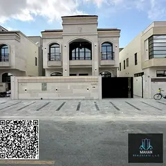 New villa for sale in Al Bahia area, classic design, freehold for all nationalities and close to all