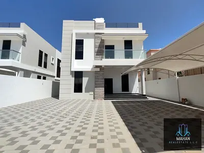 brand new villa for rent in ajman al mowhait  5 master bedroom hall majlis with maid room and central ac000