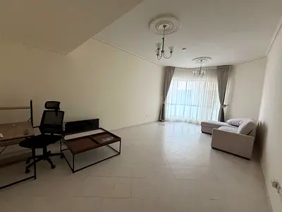 Beautiful sea view for a master bedroom and living room in Al Majaz 3, overlooking Al Qasba Corniche. Free AC, 1 month free, and free swimming pool a