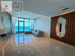 Annual rent in Ajman, Corniche Towers Residence, sea view, two bedrooms and a living room, spacious