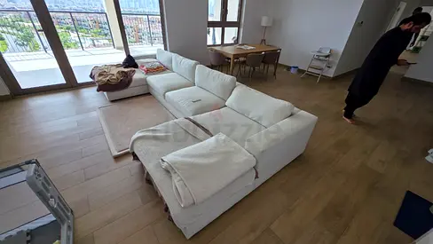 Cratebarrel ushape comfortable sofa for sale