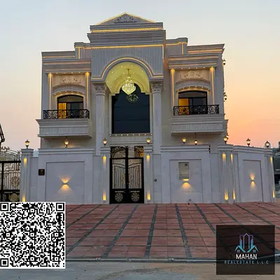 Brand now amazing classic corner villa for sale in Ajman Al halio 2 freehold for all nationalities price including registration fees