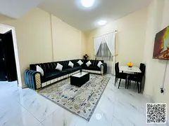 Luxury apartment for monthly rent, two bedrooms and a hall with a sea view, fully furnished with hig