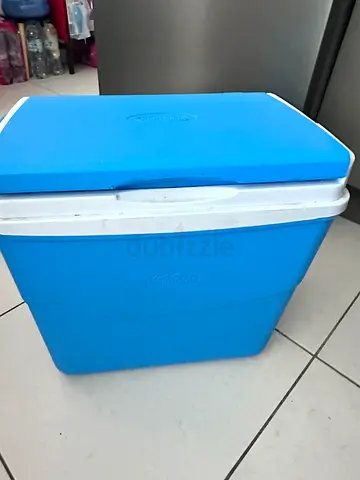 Blue portable ice cooler (used)