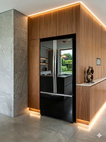 Hitachi latest model French freezer fridge freestanding width 75cm font glass by hws