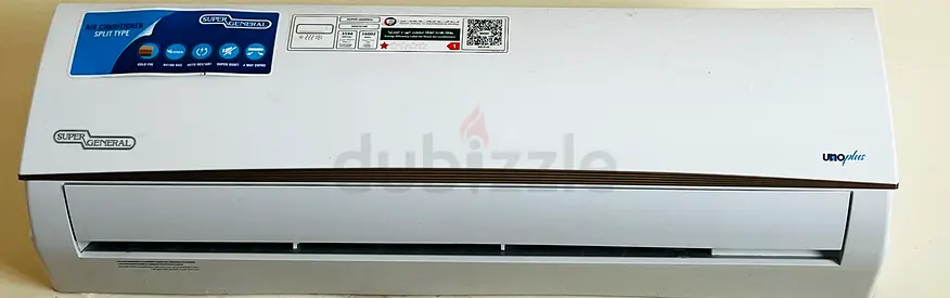 My wall-mounted split air conditioner — fully working including 10 metres of copper tube.