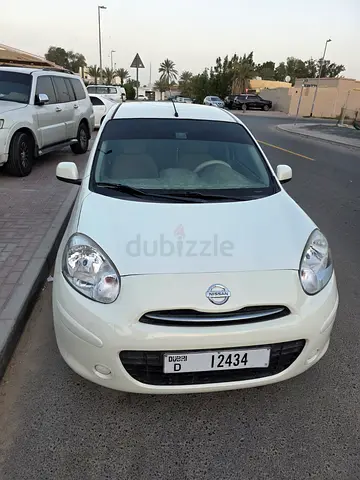 Nissan micra 2014  with fancy number for sale 10000 aed