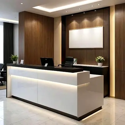Modern Minimalist Office Reception
