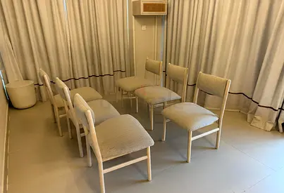 Selling Top quality CrateBarrel dining table with six chairs for sale marble