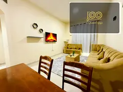 Furnished 1BR, balcony, central AC, clean