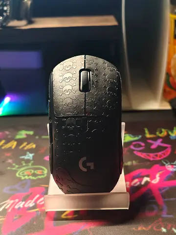 Logitech G PRO x2 wireless gaming mouse (skull pattern) — used, excellent condition