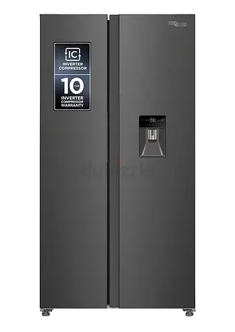 Super General - 880L Gross and 592L Net Capacity Side-By-Side Refrigerator-Freezer, No-Frost.