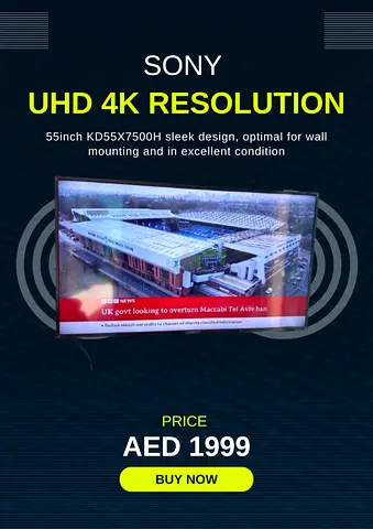 Sony 55 UHD 4K LED TV (KD55X7500H) - Excellent condition