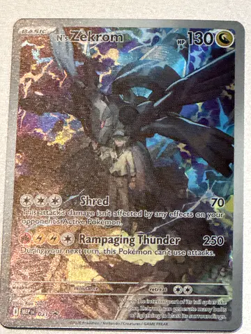 N. Zekrom Pokémon Card