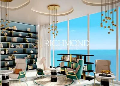 شقة مفروشة بغرفة نوم واحدة | إطلالة على البحر والمارينا | أوشيانز 2، مدينة دبي الملاحية