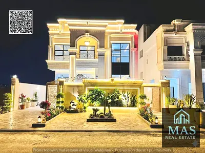 فيلا بسعر شامل رسوم التسجيل والتمليك على الشارع الرئيسي جاهزة للسكن في أرقي مناطق عجمان تملك حر لجميع الجنسيات