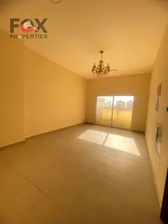 For annual rent in Ajman - Al Jurf Industrial 3, a distinctive one-bedroom apartment with a balcony