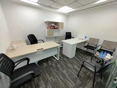 FURNISHED OFFICE | CHILLER & DEWA FREE | 19000 YEARLY.