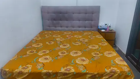 Comfortable Double Bed with Soft Headboard
