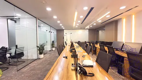 Spacious & Elegant furnished office with Glass Cabinets| Near to Mall & Metro| premium Quality Tower
