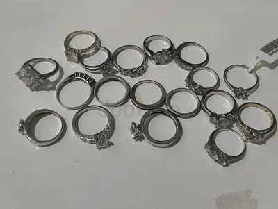 womens Silver rings — 925 silver, mixed sizes and styles