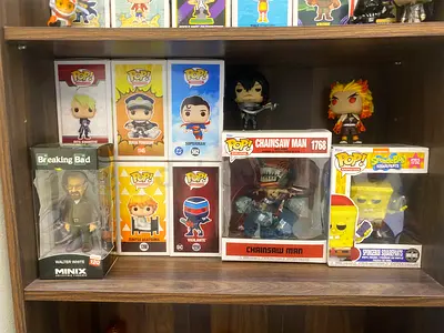 Collection of Funko Pop Figurines