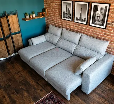 Stylish Sofa Bed with Hidden Storage Premium look sofa with soft cushions and large storage space. C